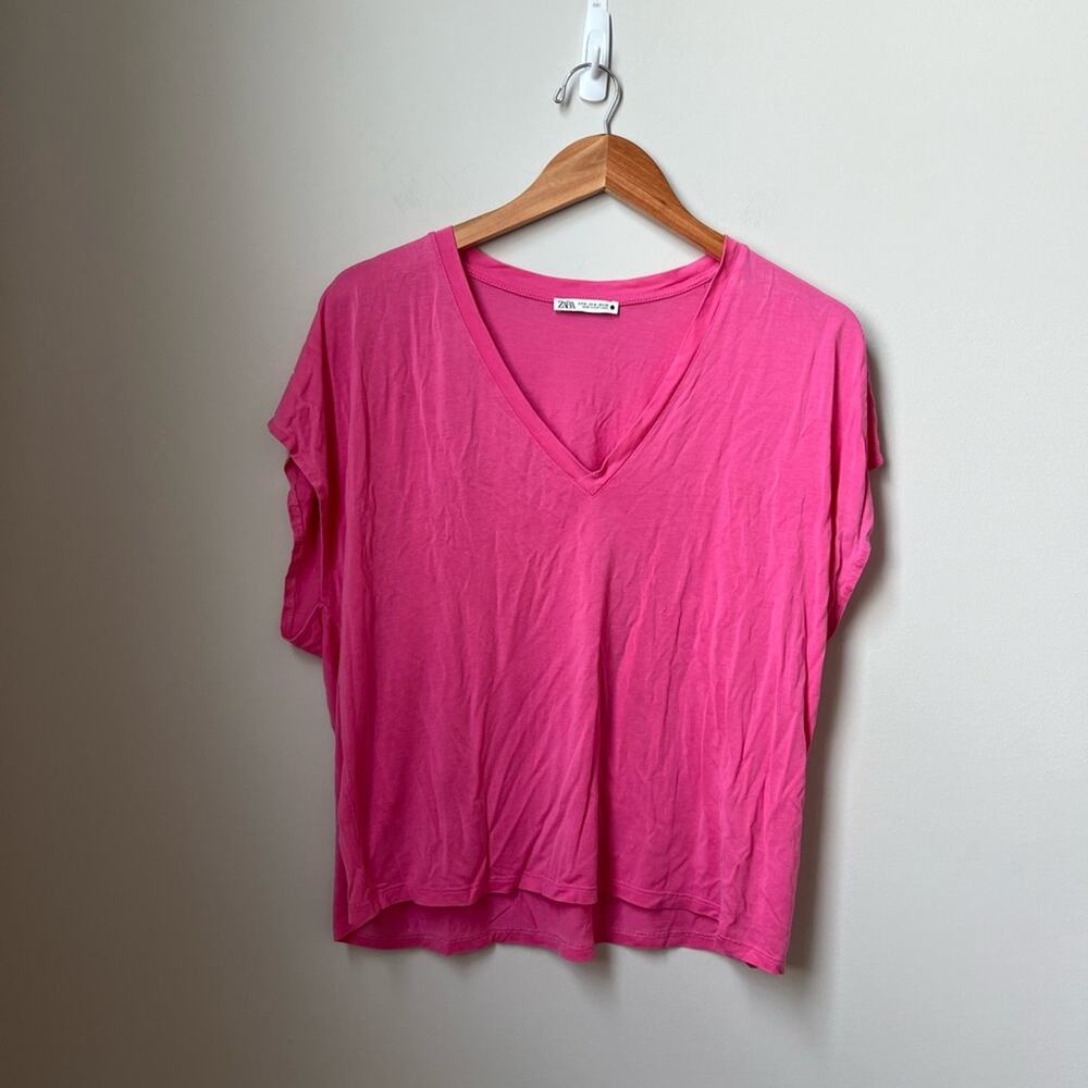 Zara Pink Oversized T-Shirt Size M